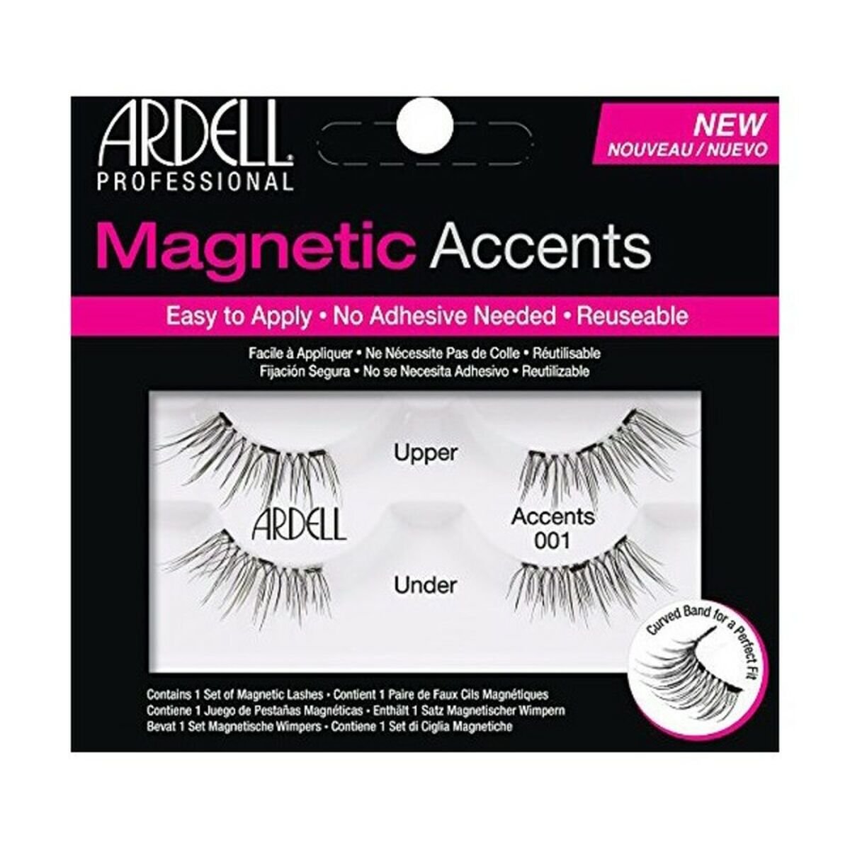 Bilde av Falske Øyenvipper Magnetic Accent Ardell Magnetic Accent Nº 001 - Kjøp Ardell produkter online.