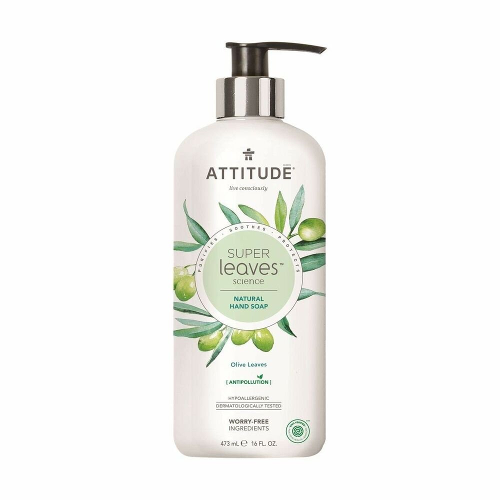 Bilde av Håndsåpe Olive Leaves Attitude (473 ml) - Kjøp Attitude produkter online.