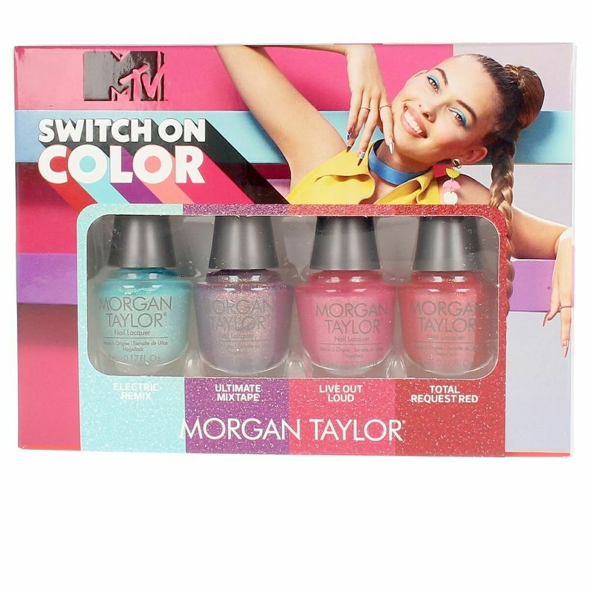 Bilde av Sminkesett Morgan Taylor Switch On Color 4 Deler - Kjøp Morgan Taylor produkter online.