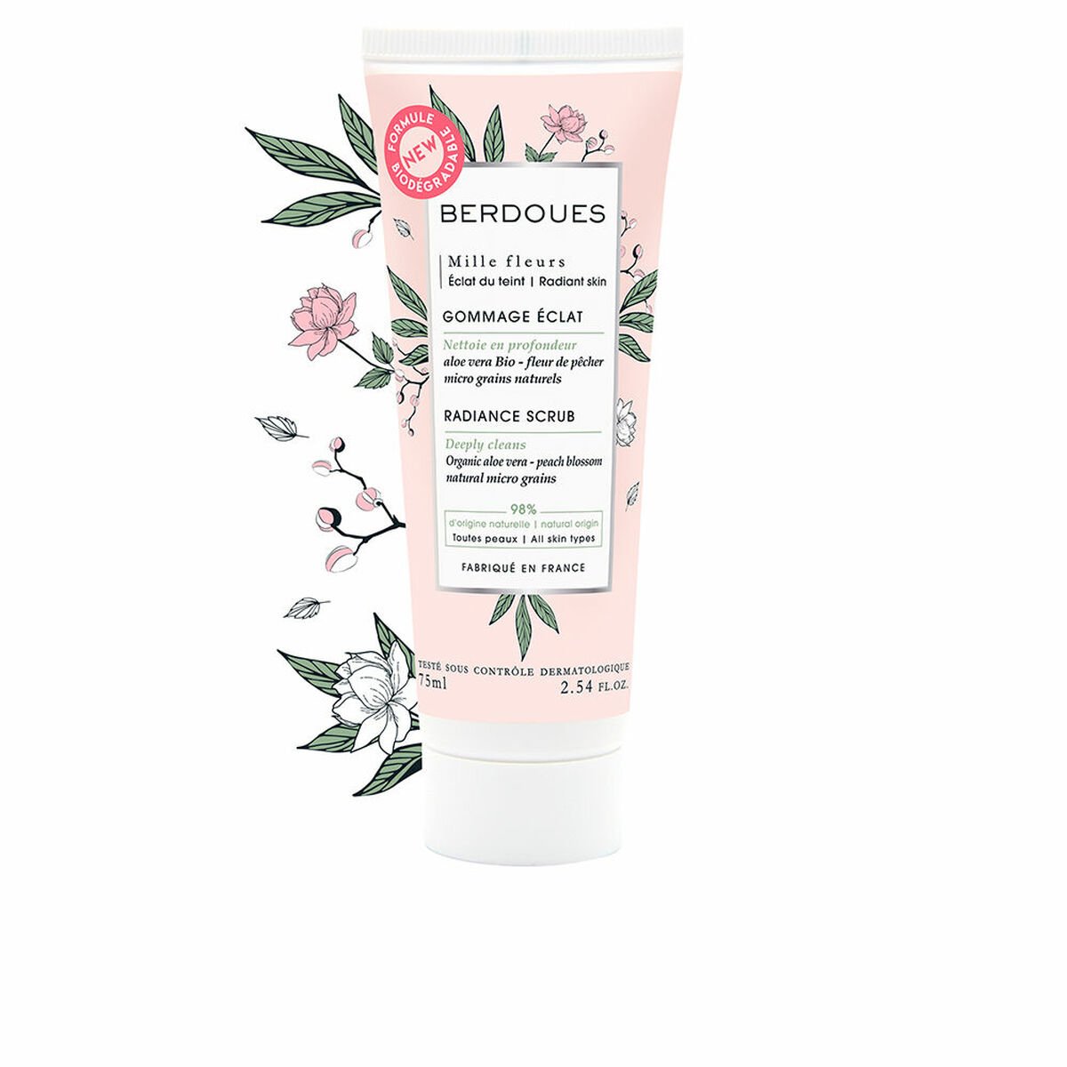 Bilde av Ansikts eksfoliator Berdoues Mille Fleurs (75 ml) - Kjøp Berdoues produkter online.