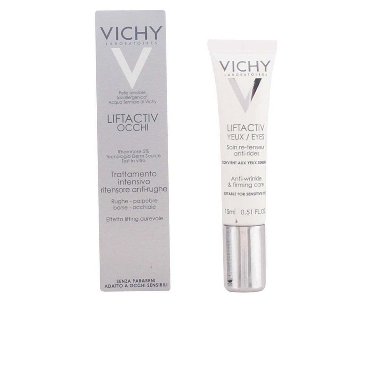 Anti-aldringskrem for Øyeområdet Vichy 2525114 15 ml Antirynkekrem av Vichy - Beste tilbud på Parfymer Kosmetikk Bilde av Anti-aldringskrem for Øyeområdet Vichy 2525114 15 ml Antirynkekrem - Kjøp Vichy produkter online.