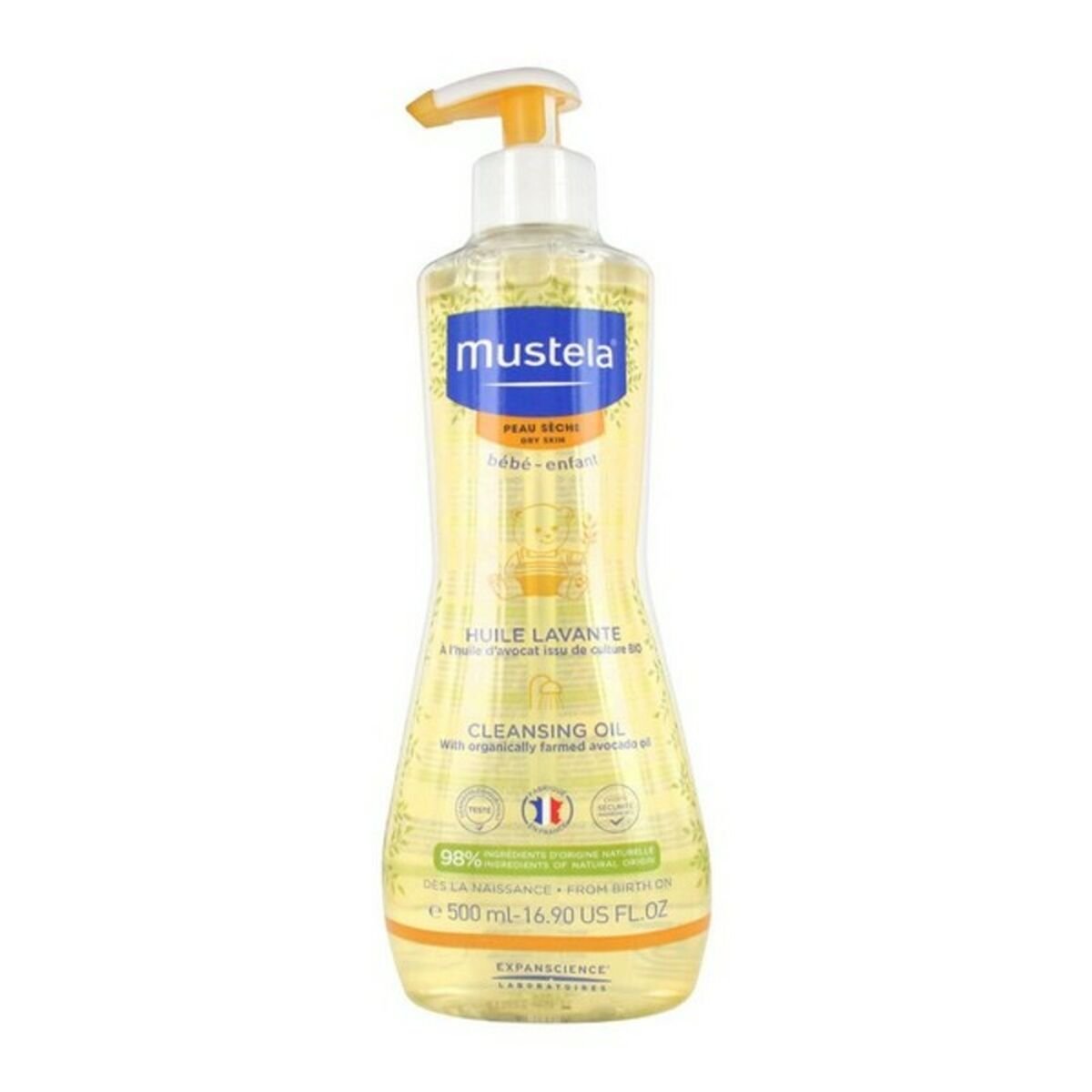 Bilde av Badgel Bébé Mustela Niño (500 ml) 500 ml (Hyperallergenisk) (Fuktighetsgiver) - Kjøp Mustela produkter online.