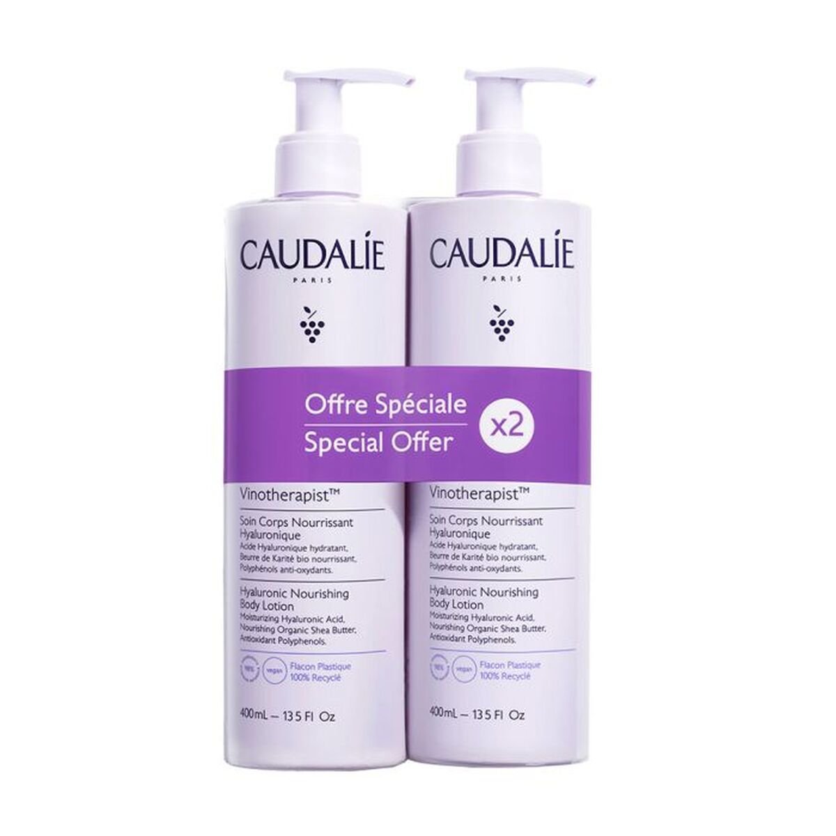 Bilde av Body lotion Caudalie Duo Vinotherapist 2 x 400 ml - Kjøp Caudalie produkter online.