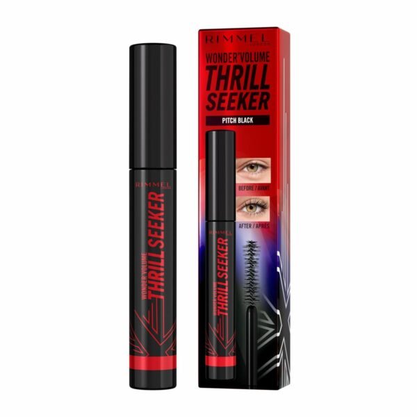 Bilde av Mascara Rimmel London Volume Thrill Seeker Nº 004 Pitch Black 8 ml - Kjøp Rimmel London produkter online.