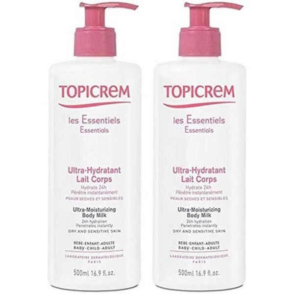 Bilde av Fuktighetsgivende Kroppsmelk Topicrem   500 ml x 2 - Kjøp Topicrem produkter online.