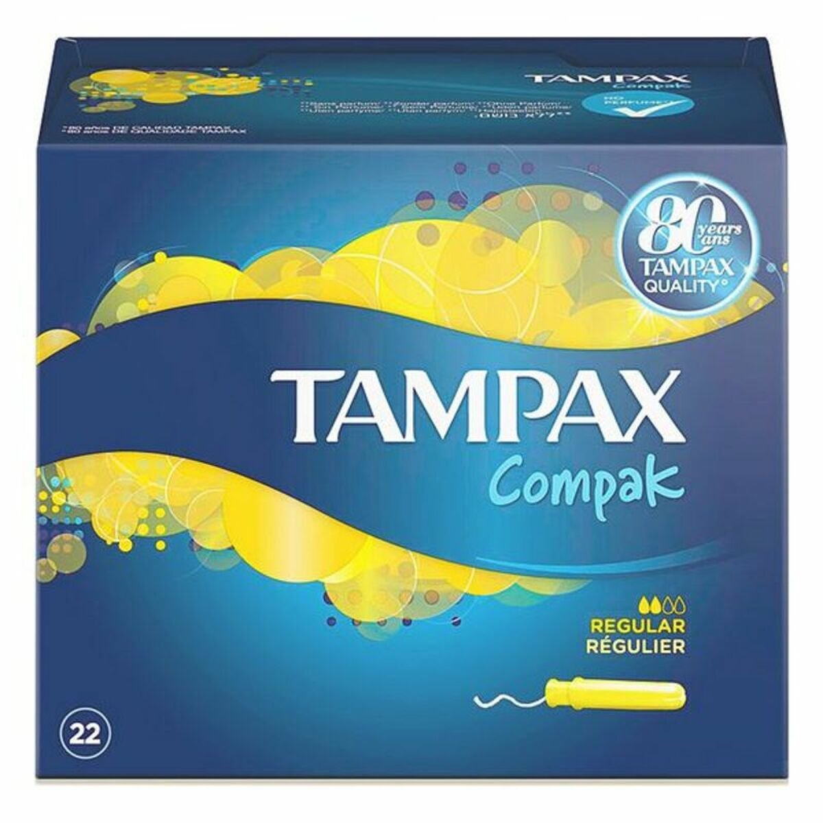 Bilde av Vanlige Tamponger COMPAK Tampax 178799.6 (22 uds) - Kjøp Tampax produkter online.