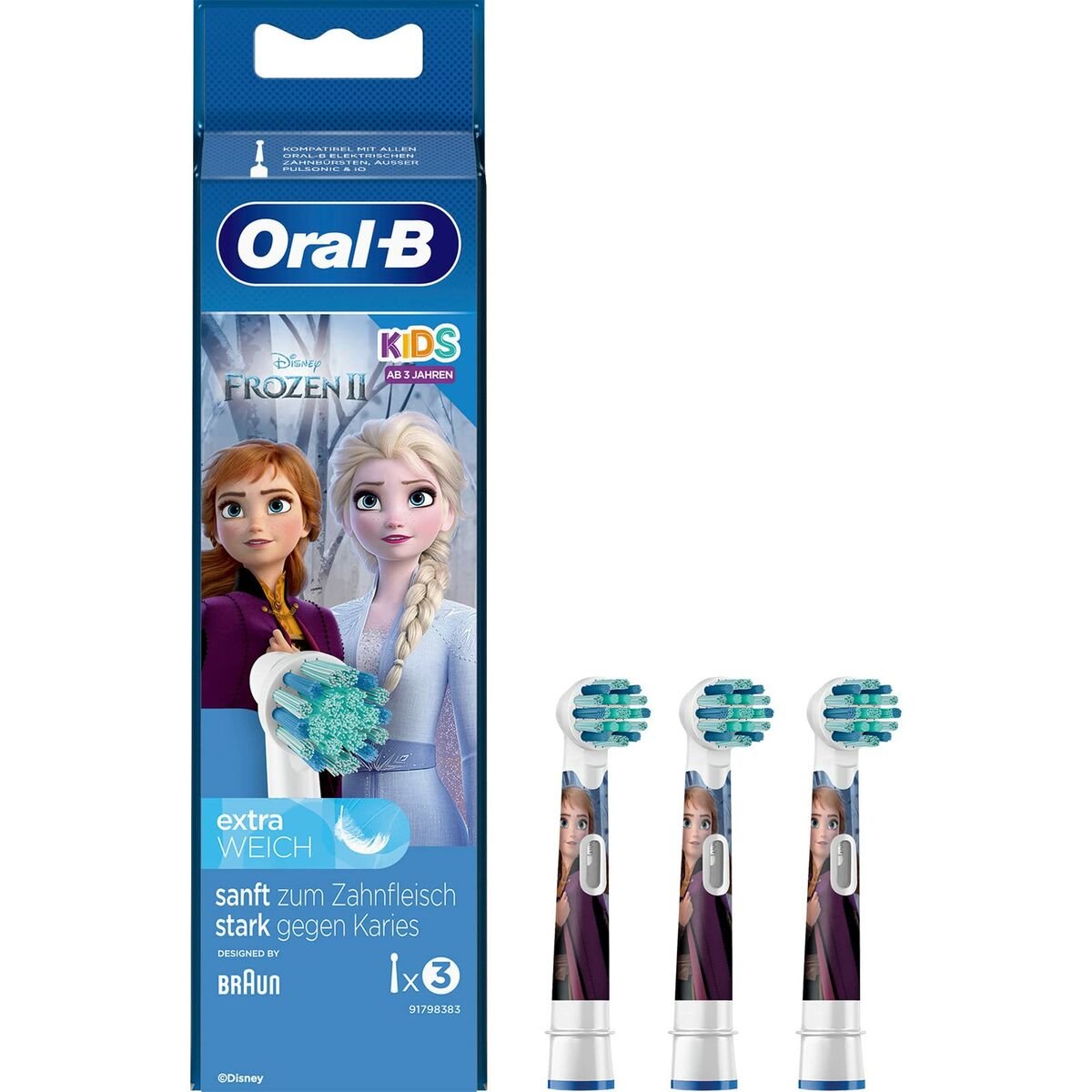 Bilde av Reservehode Oral-B Stages Power Frozen 3 enheter - Kjøp Oral-B produkter online.