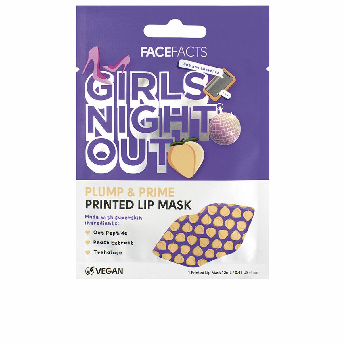 Bilde av Ansiktsmaske Face Facts Girls Night Out 12 ml - Kjøp Face Facts produkter online.