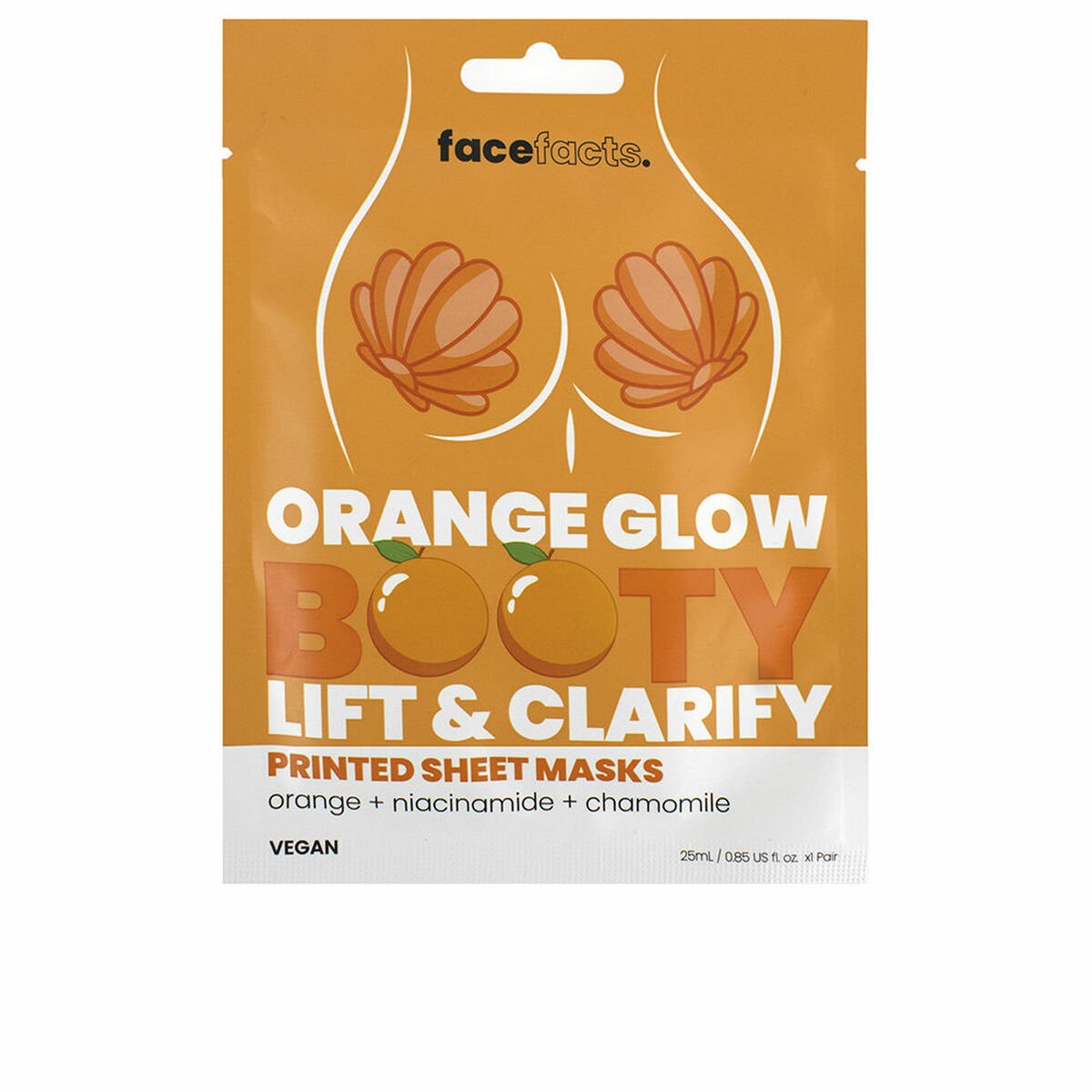 Bilde av Kroppsmask Face Facts Orange Glow Booty Oransje Setemuskler - Kjøp Face Facts produkter online.