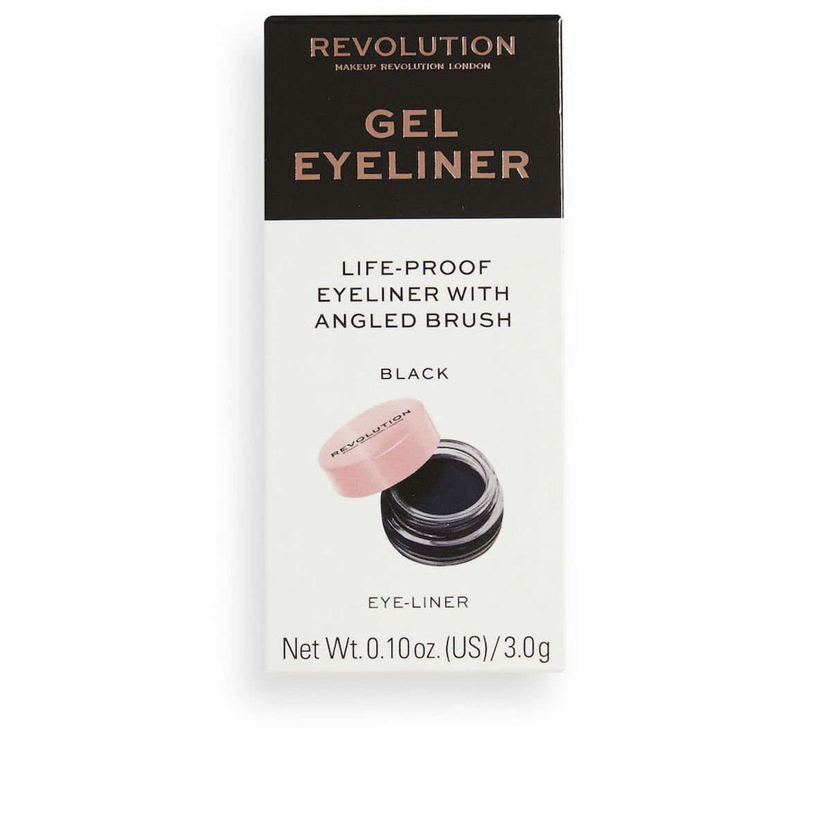 Bilde av Eyeliner Revolution Make Up Gel Eyeliner Gel Svart 3 g - Kjøp Revolution Make Up produkter online.