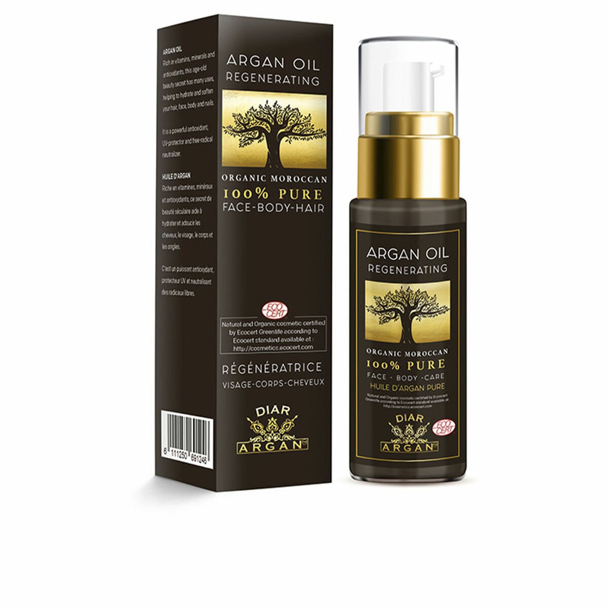 Olje for intensiv regenerering Diar Argan 30 ml av Diar Argan - Beste tilbud på Parfymer Kosmetikk Bilde av Olje for intensiv regenerering Diar Argan 30 ml - Kjøp Diar Argan produkter online.