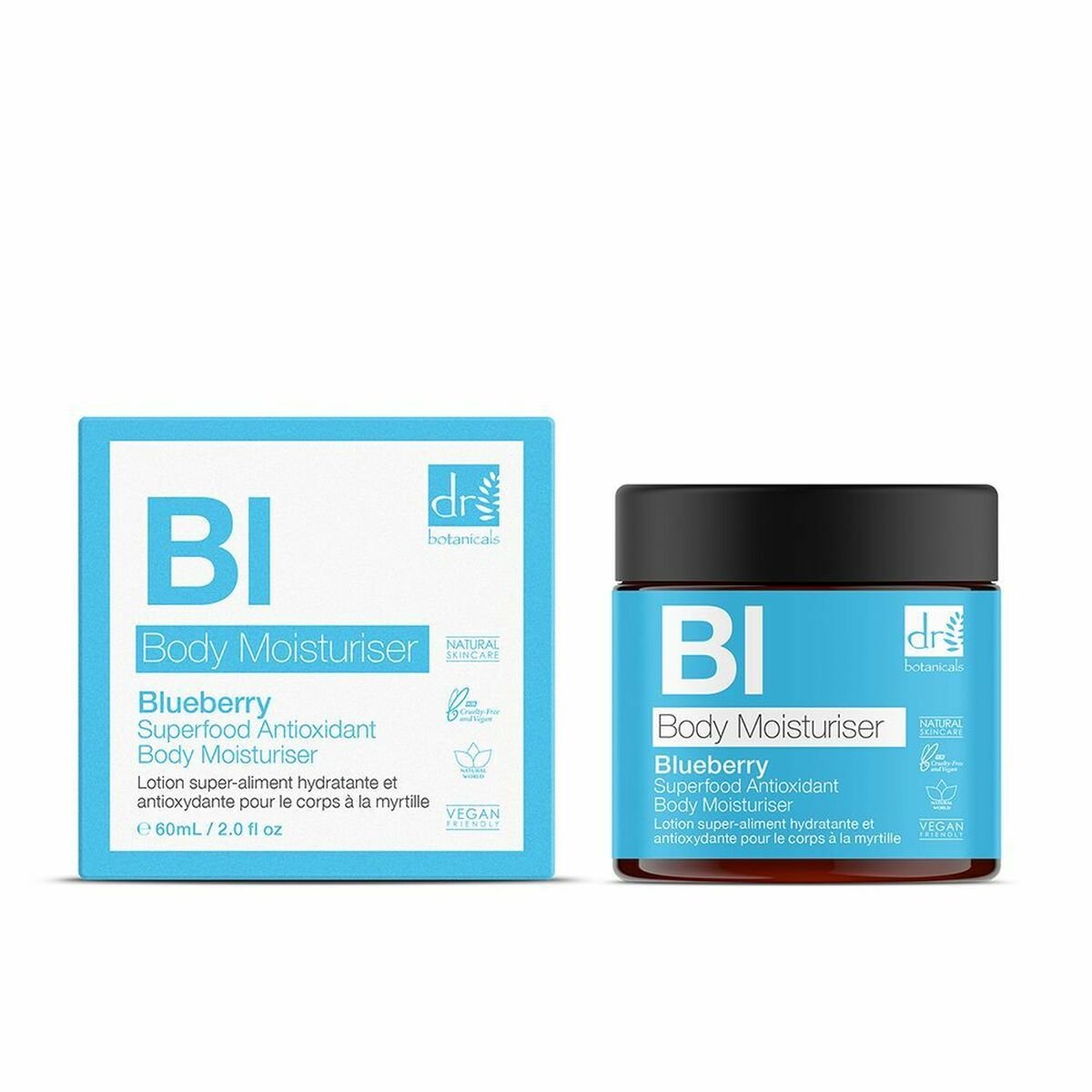 Bilde av Body lotion Blueberry Superfood Botanicals (60 ml) - Kjøp Botanicals produkter online.