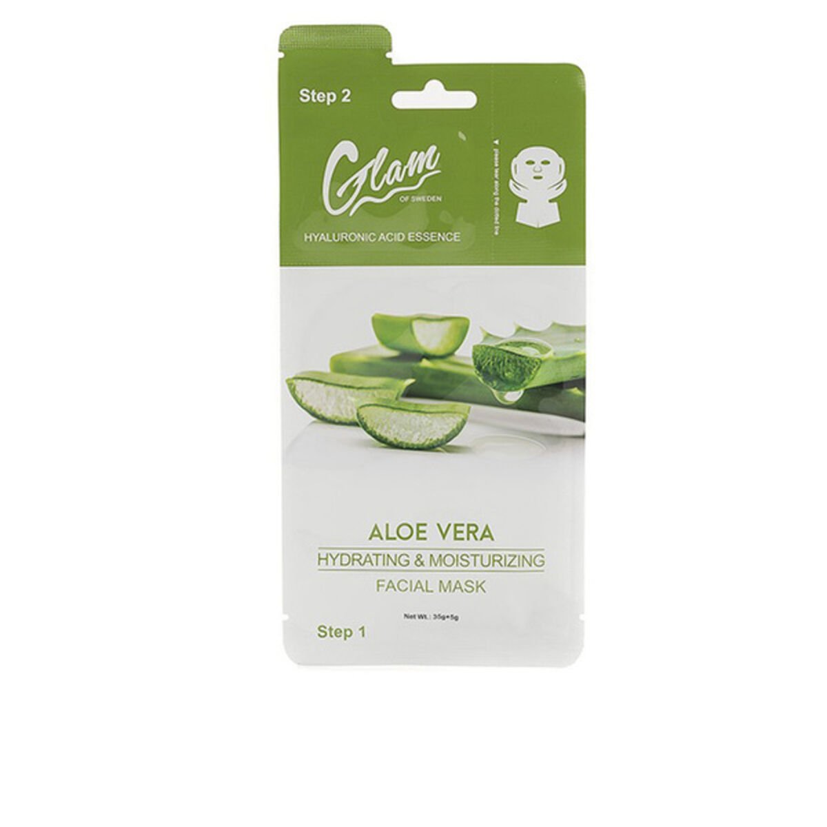 Bilde av Ansiktsmaske Glam Of Sweden Aloe Vera - Kjøp Glam Of Sweden produkter online.