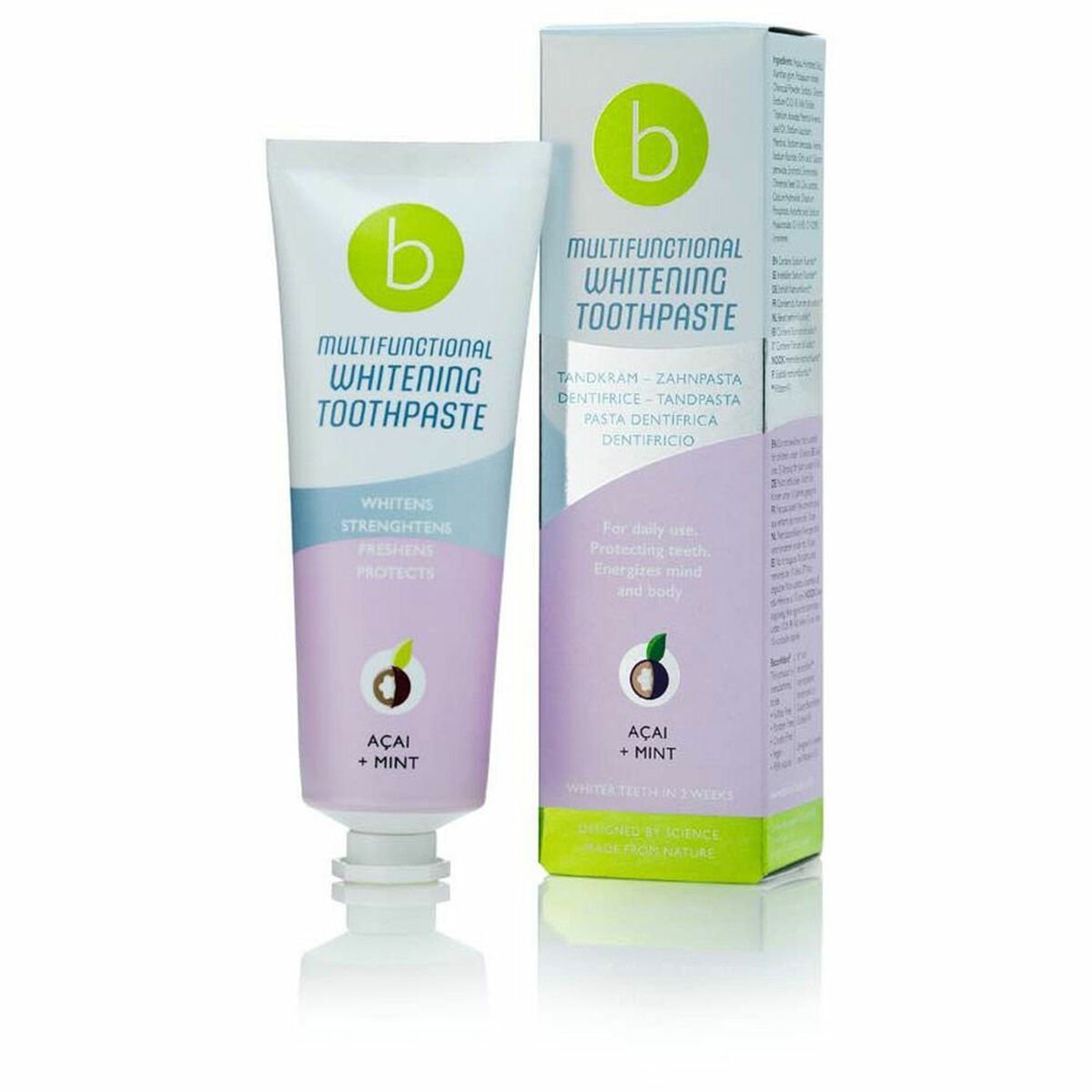 Bilde av Blekningstannkrem Multifunctional Acai Mint Beconfident (75 ml) - Kjøp Beconfident produkter online.