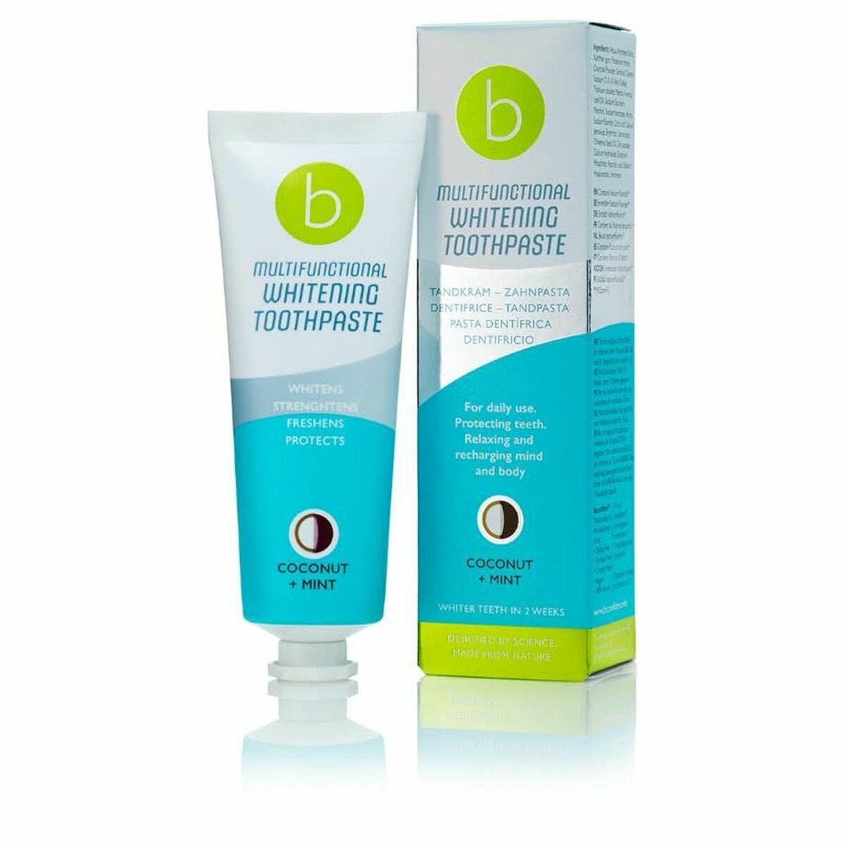 Bilde av Blekningstannkrem Multifunctional Kokos Mint Beconfident (75 ml) - Kjøp Beconfident produkter online.