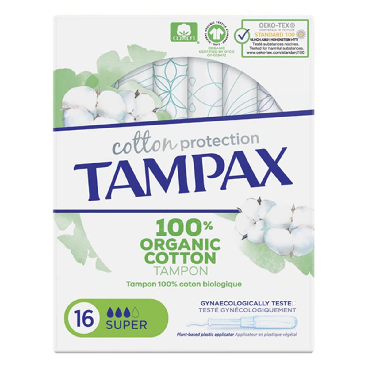 Bilde av Super Tamponger ORGANIC Tampax Tampax Organic Super (16 uds) 16 enheter - Kjøp Tampax produkter online.