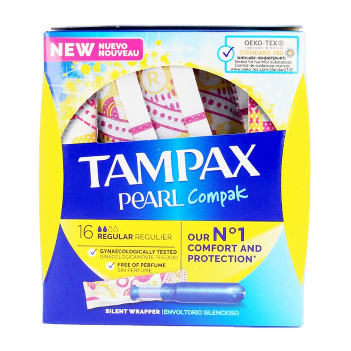 Bilde av Vanlige Tamponger PEARL Tampax (16 uds) (16 uds) (18 uds) - Kjøp Tampax produkter online.