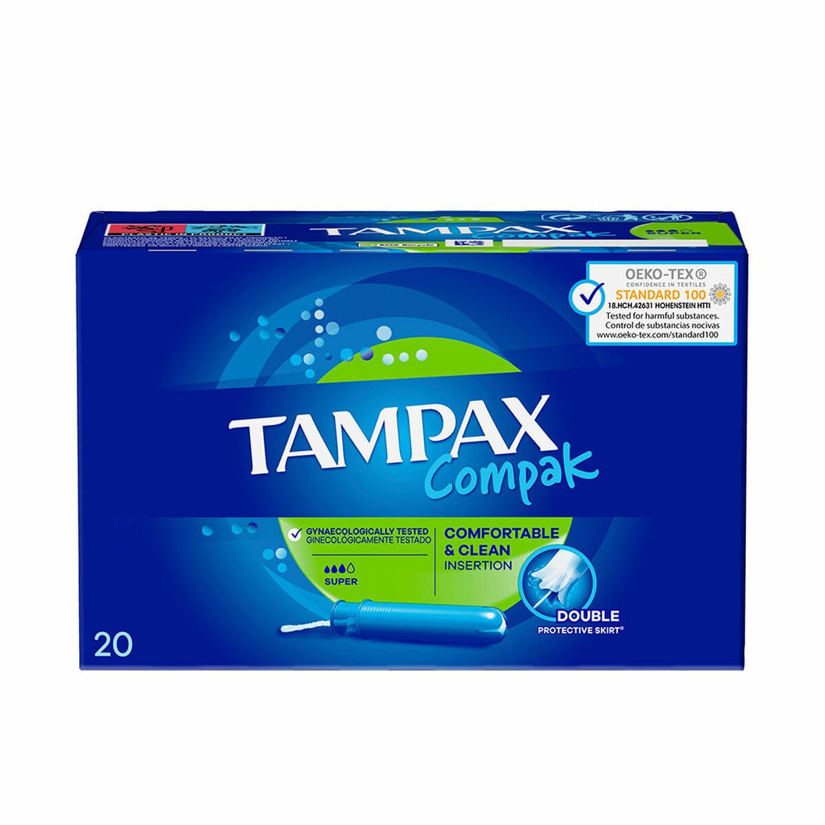 Bilde av Super Tamponger Tampax Compak 20 enheter - Kjøp Tampax produkter online.