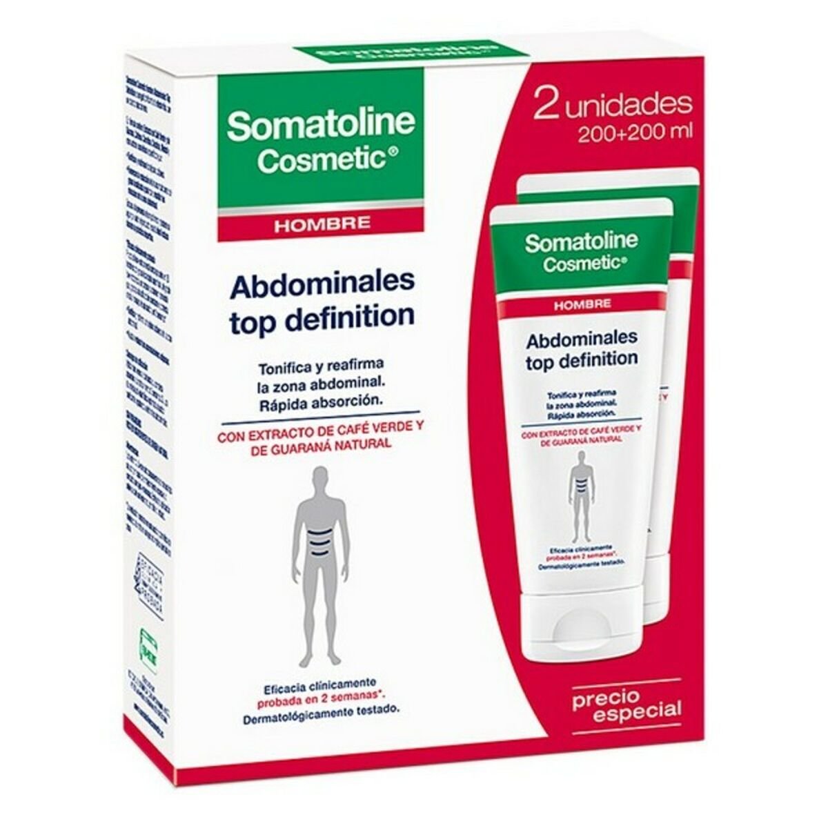 Bilde av Magereduserende Gel Somatoline Hombre Abdominales Top Definition Crioactivo (2 pcs) - Kjøp Somatoline produkter online.