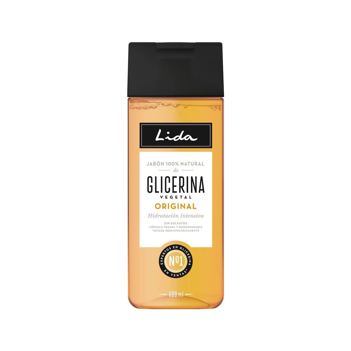 Bilde av Glyserinsåpe Lida Naturell Væske (600 ml) - Kjøp Lida produkter online.