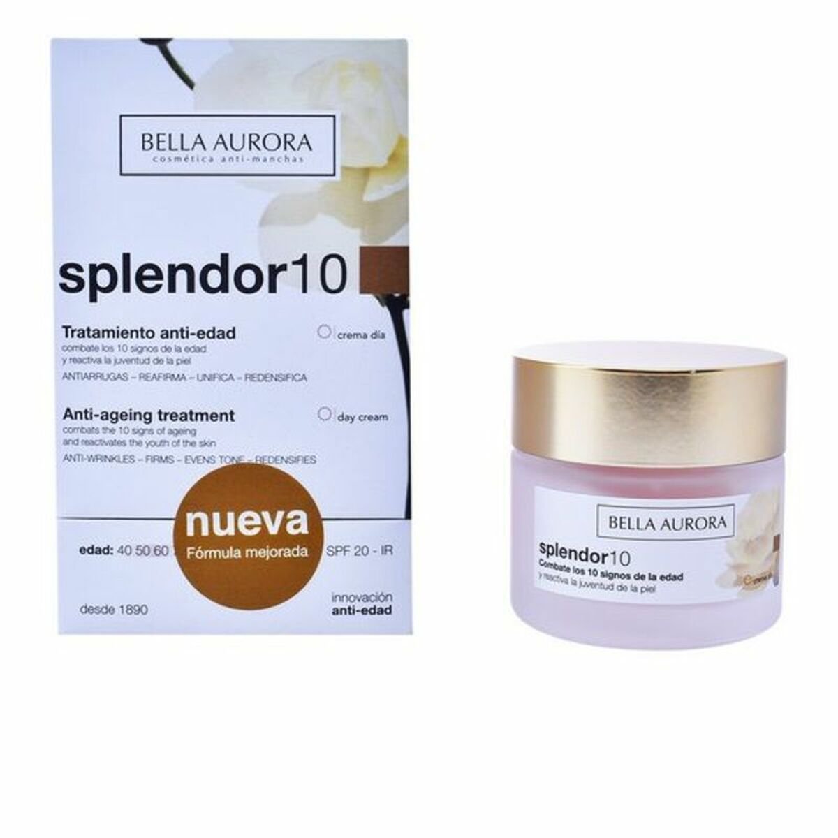 Bilde av Anti-aldring Krem Splendor 10 Bella Aurora 2526114 Spf 20 (50 ml) 50 ml - Kjøp Bella Aurora produkter online.