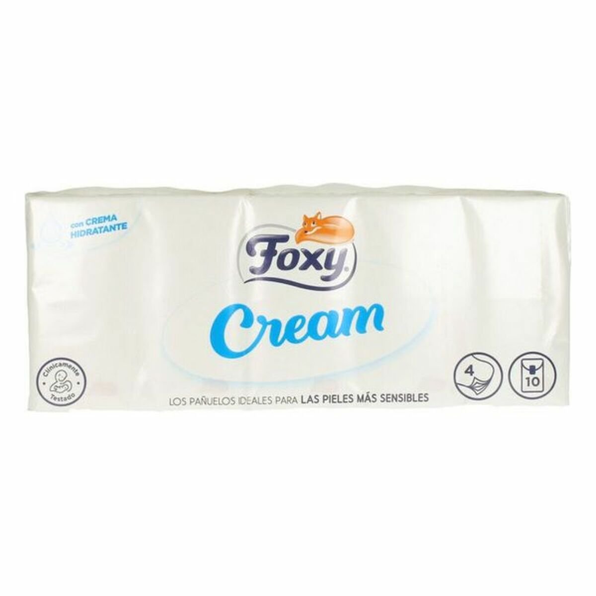 Bilde av Lommetørklær Cream Foxy (10 x 9 uds) - Kjøp Foxy produkter online.