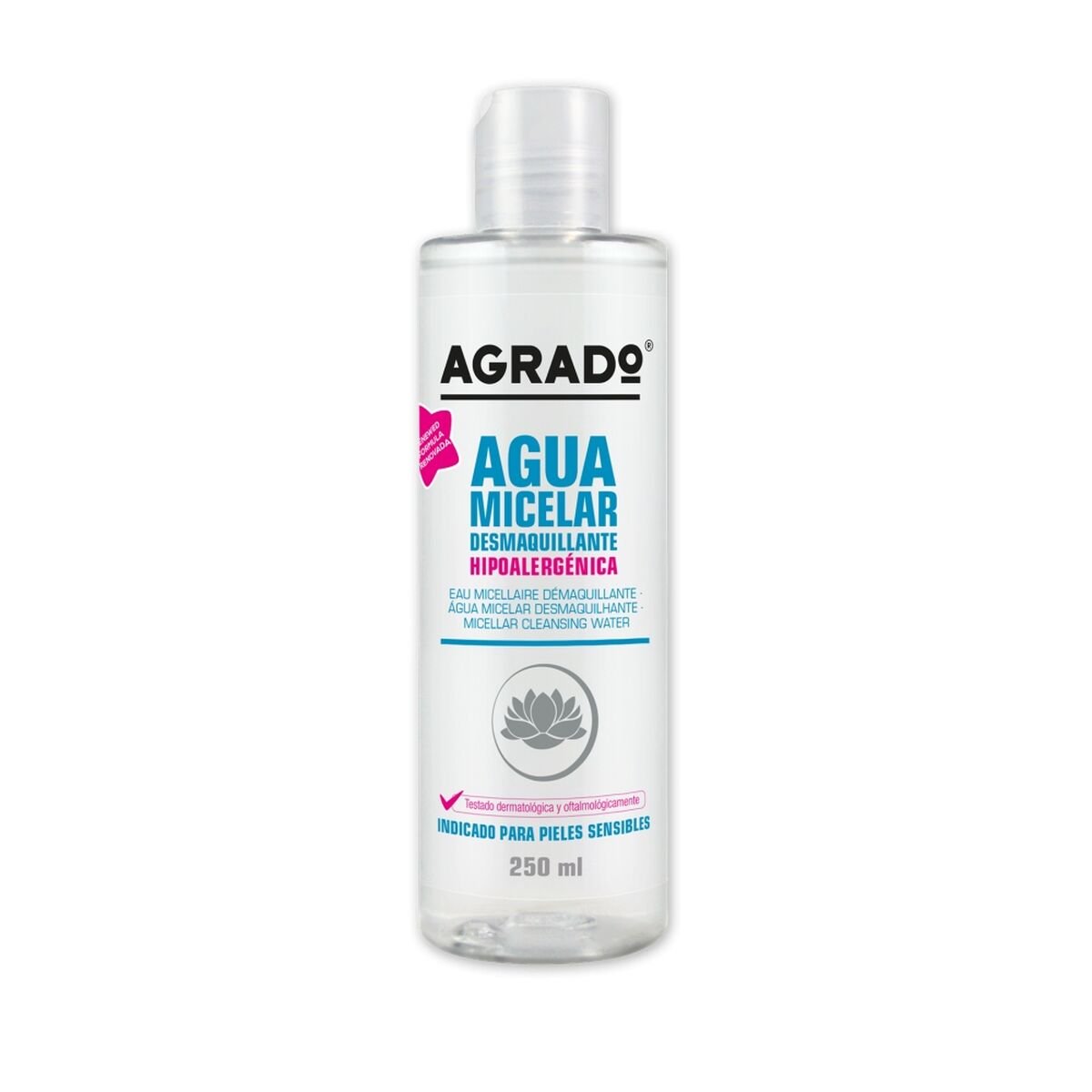 Bilde av Sminkefjerner micellar water Agrado 250 ml - Kjøp Agrado produkter online.