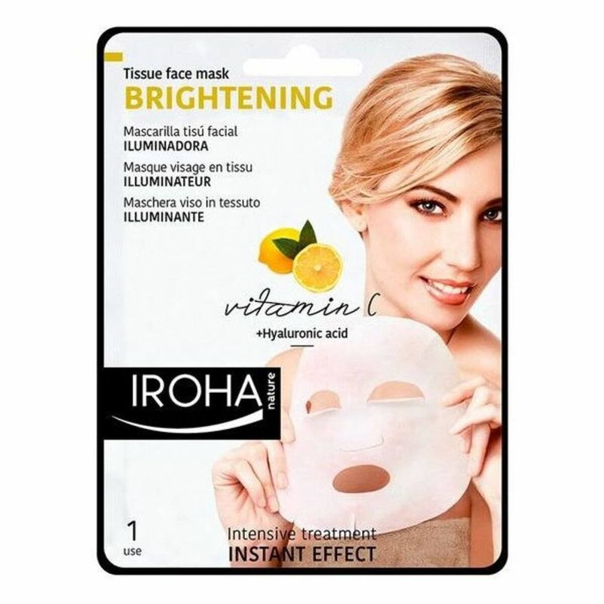 Bilde av Beroligende maske Tissue Iroha Tissue Mask C Ha (1 enheter) - Kjøp Iroha produkter online.