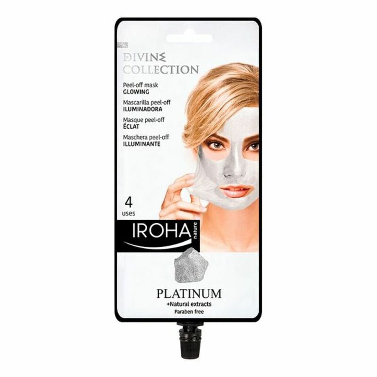 Bilde av Ansiktsmaske Peel Off Platinum Iroha Platinum - Kjøp Iroha produkter online.