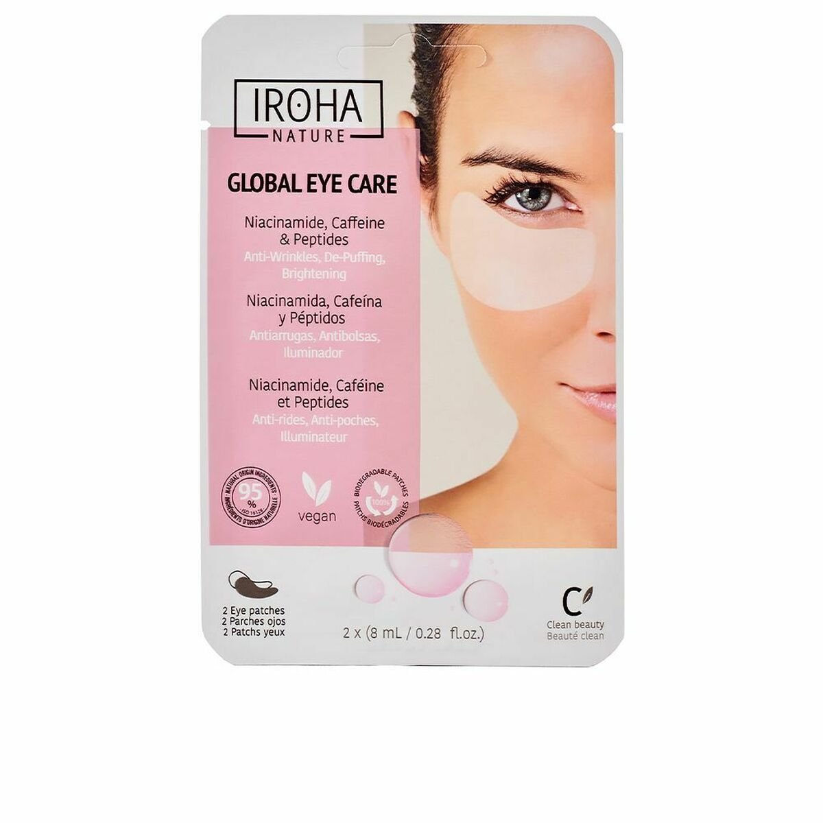 Bilde av Maske for øyeområdet Iroha Global Eye Care 2 enheter - Kjøp Iroha produkter online.