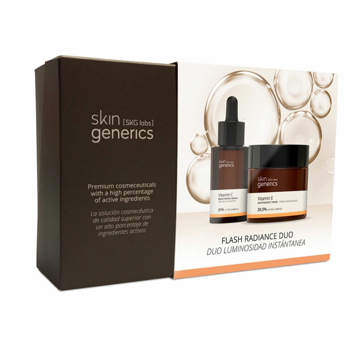 Bilde av Unisex Kosmetisk Sett Skin Generics Flash Radiance Duo 2 Deler - Kjøp Skin Generics produkter online.