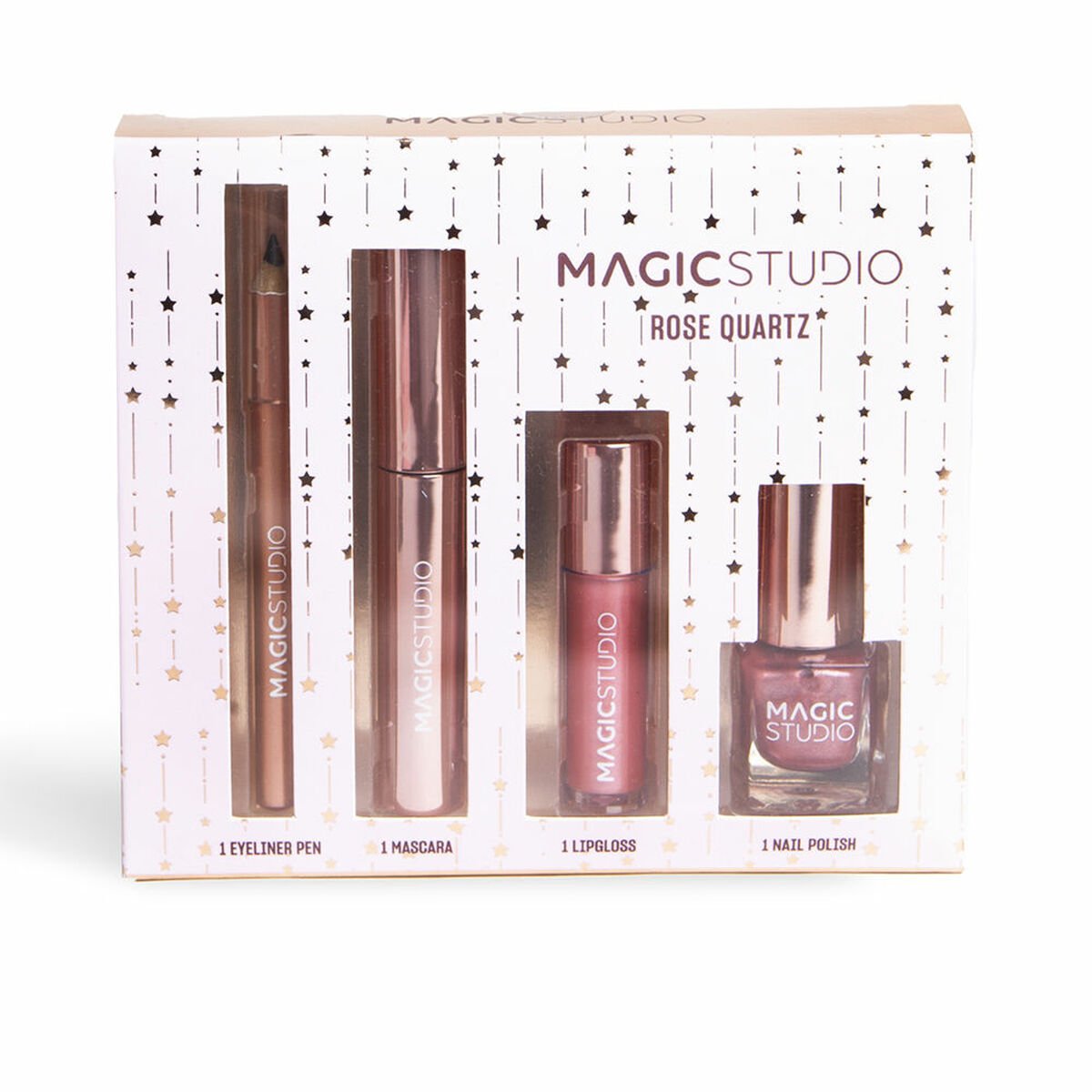 Sminkesett Magic Studio ROSE QUARTZ 4 Deler av Magic Studio - Beste tilbud på Parfymer Kosmetikk Bilde av Sminkesett Magic Studio ROSE QUARTZ 4 Deler - Kjøp Magic Studio produkter online.