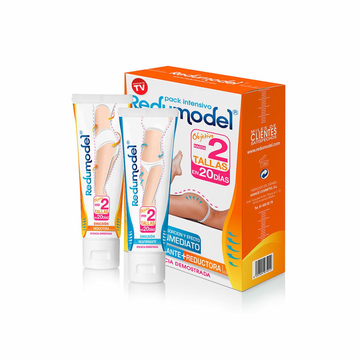 Bilde av Cellulite Reduksjon Program Redumodel (250 ml) (2 uds) - Kjøp Redumodel produkter online.