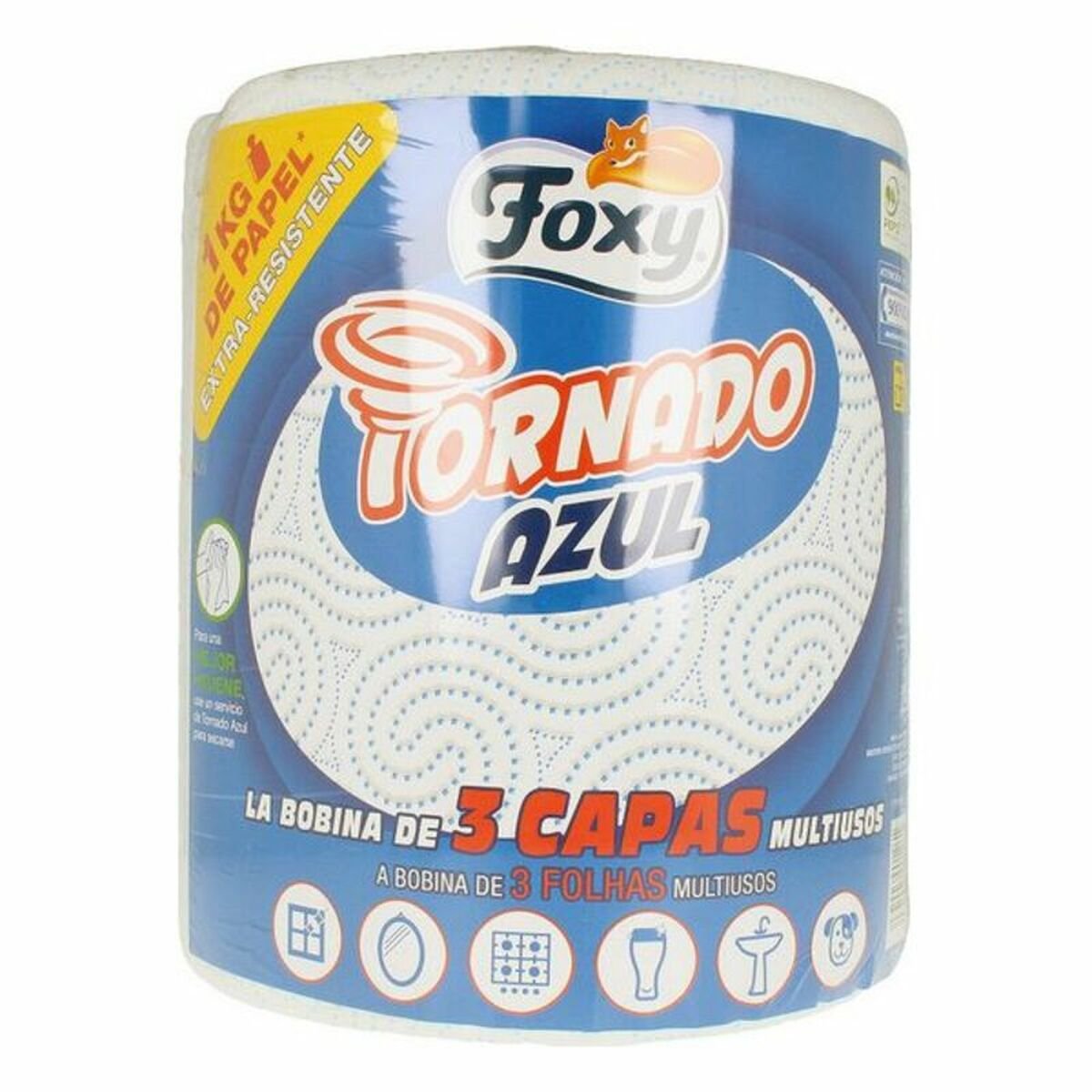 Bilde av Kjøkkenpapir Foxy Tornado Azul - Kjøp Foxy produkter online.