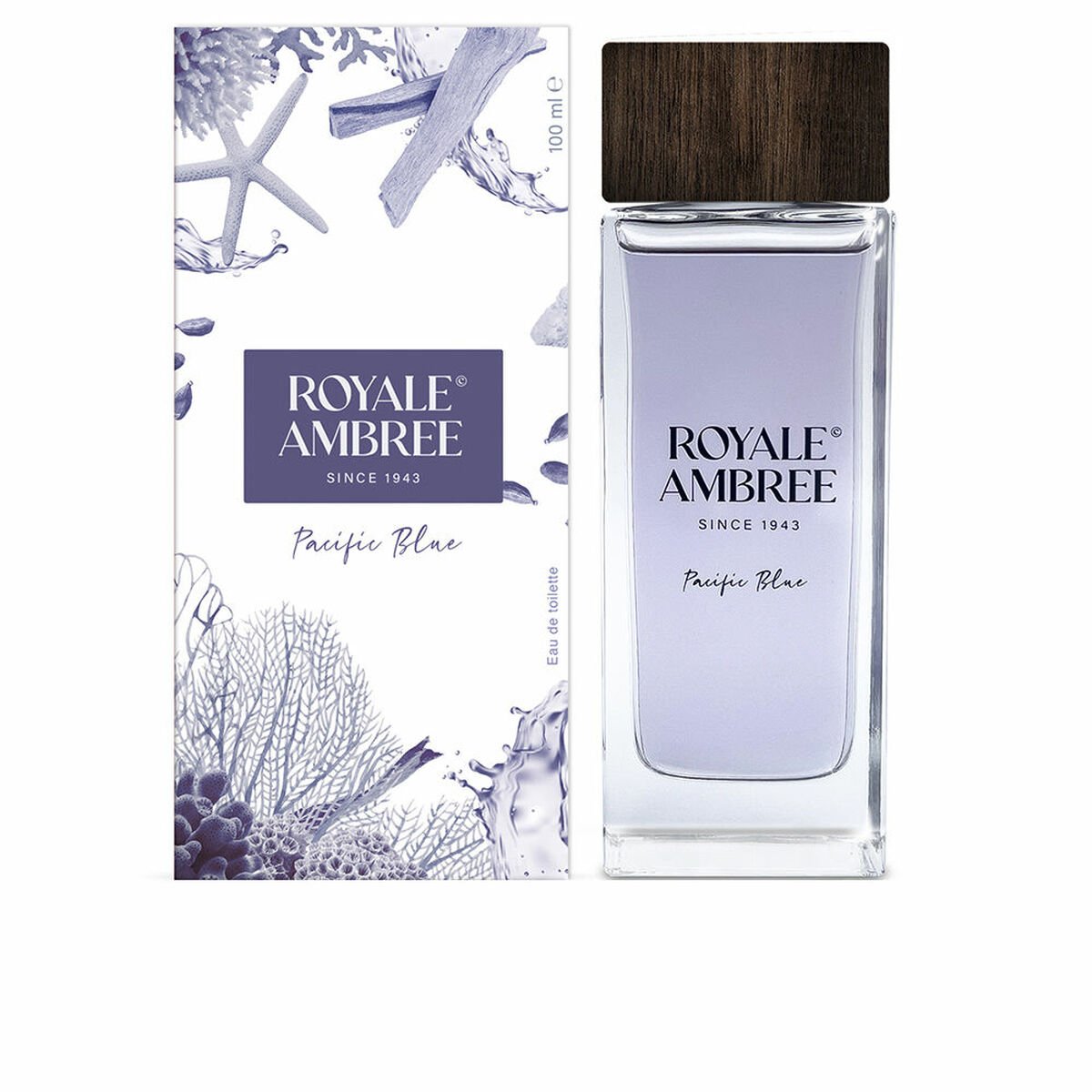 Dame parfyme Royale Ambree Pacific Blue EDC 100 ml av Royale Ambree - Beste tilbud på Parfymer Kosmetikk Bilde av Dame parfyme Royale Ambree Pacific Blue EDC 100 ml - Kjøp Royale Ambree produkter online.