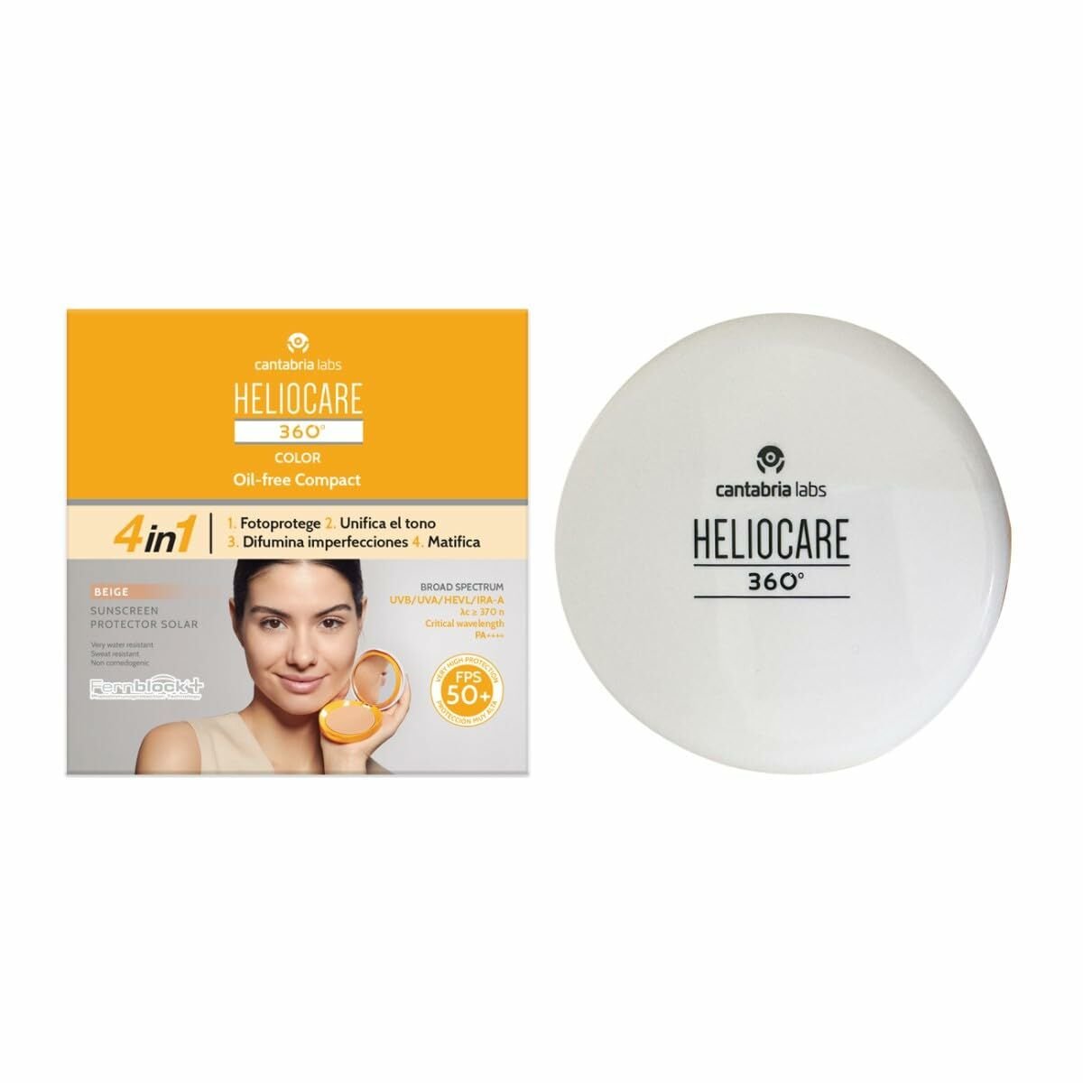 Bilde av Solbeskyttelse med farge Heliocare HELIOCARE 360º Beige Spf 50 10 g - Kjøp Heliocare produkter online.