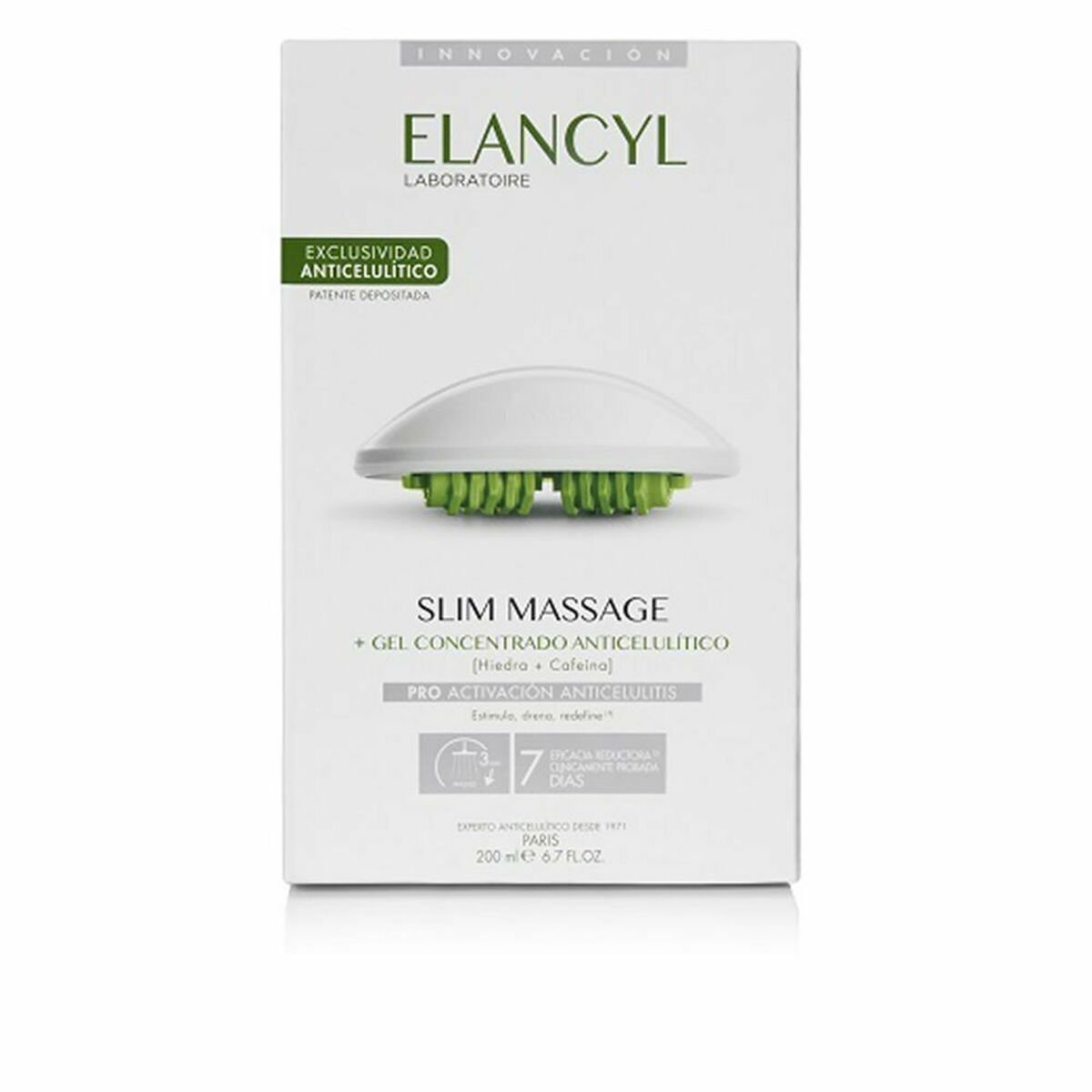 Bilde av Anti-cellulitt Elancyl Slim Massage Anti cellulitt gel 3 Deler - Kjøp Elancyl produkter online.