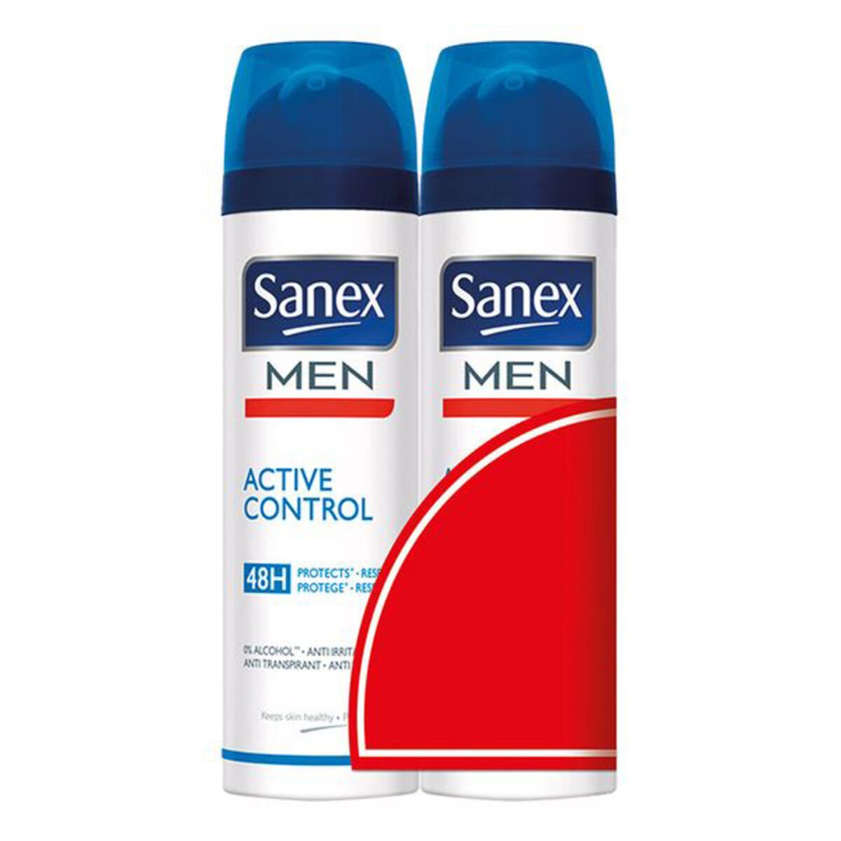 Spray Deodorant Men Active Control Sanex Men Active Control H (2 pcs) 200 ml av Sanex - Beste tilbud på Parfymer Kosmetikk Bilde av Spray Deodorant Men Active Control Sanex Men Active Control H (2 pcs) 200 ml - Kjøp Sanex produkter online.