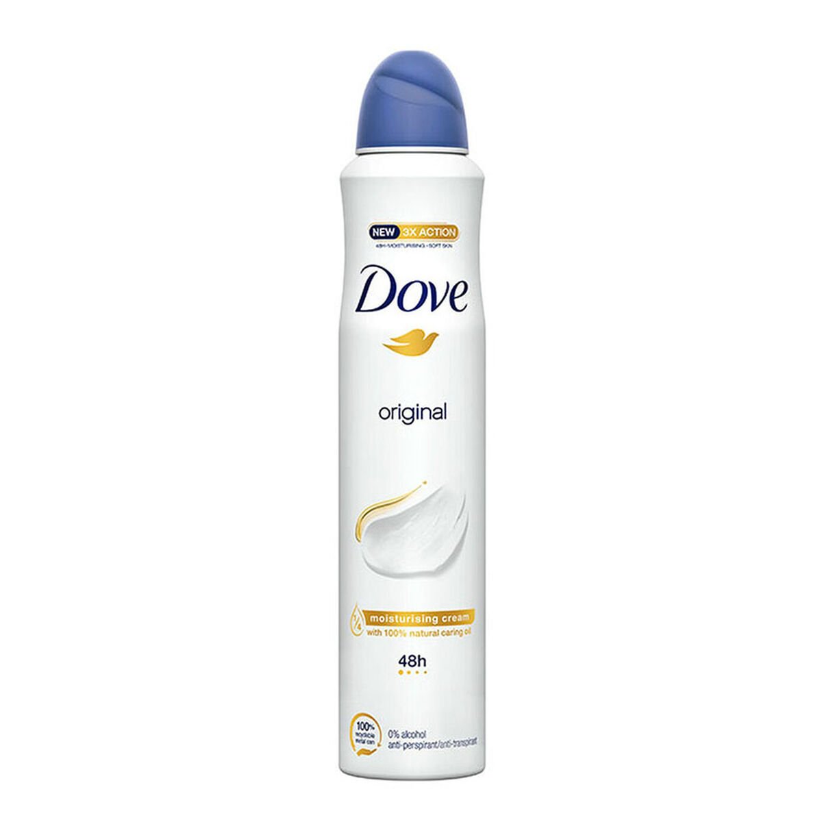 Spray Deodorant Dove Original 200 ml av Dove - Beste tilbud på Parfymer Kosmetikk Bilde av Spray Deodorant Dove Original 200 ml - Kjøp Dove produkter online.