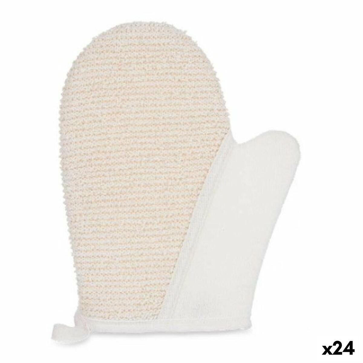 Bilde av Bath Mitten Hvit Beige (24 enheter) - Kjøp Berilo produkter online.