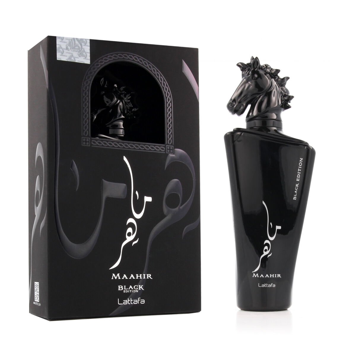 Unisex parfyme Lattafa EDP Maahir Black Edition 100 ml av Lattafa - Beste tilbud på Parfymer Kosmetikk Bilde av Unisex parfyme Lattafa EDP Maahir Black Edition 100 ml - Kjøp Lattafa produkter online.