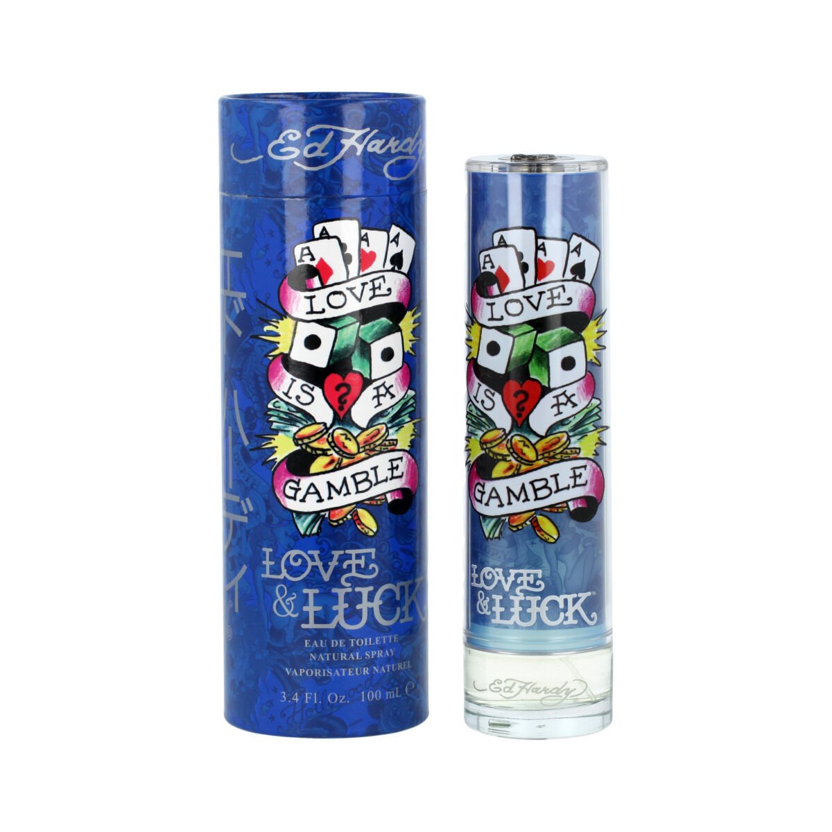 Bilde av Herre parfyme Christian Audigier Ed Hardy Love & Luck Men EDT 100 ml - Kjøp Christian Audigier produkter online.