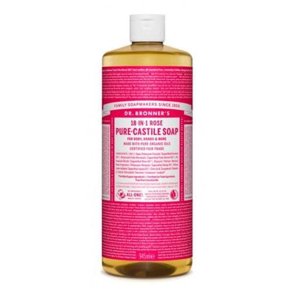 Flytende såpe Dr Bronner's 945 ml Roser
