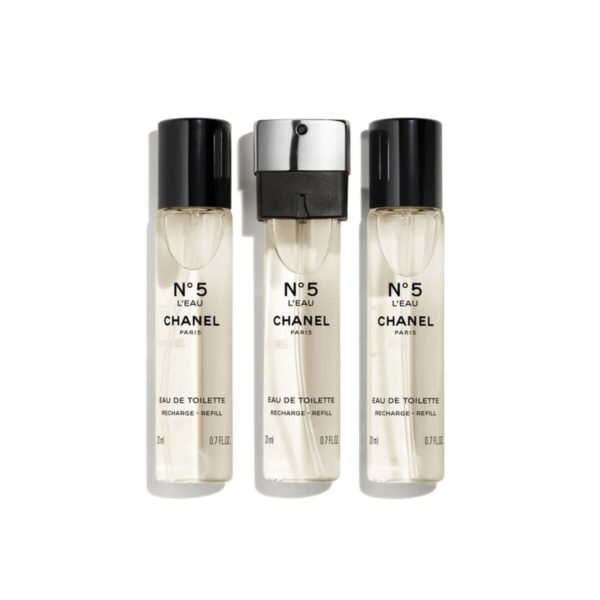Sett dame parfyme Chanel N°5 L'Eau EDT 3 x 20 ml Oppladdbar