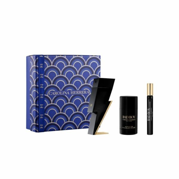 Sett herre parfyme Carolina Herrera Bad Boy EDT 3 Deler