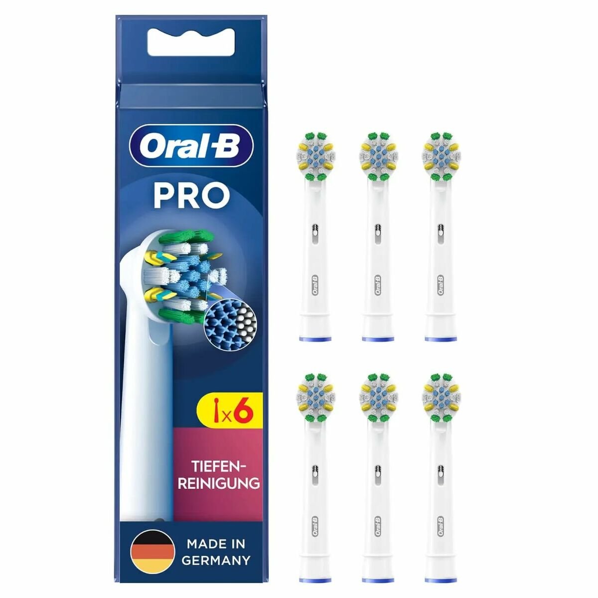 Reservehode Oral-B Pro Hvit 6 enheter