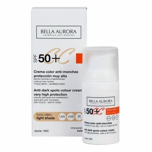 Anti- brune flekker krem CC Cream Bella Aurora 2526113 Lys tone 30 ml