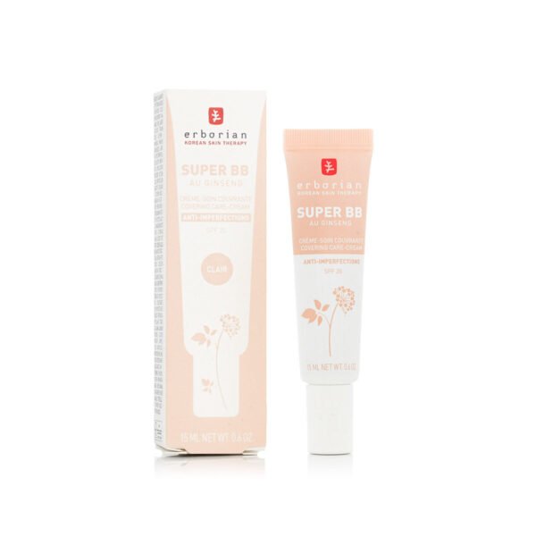 Hydrerende krem med farge Erborian Super BB clair 15 ml Spf 20